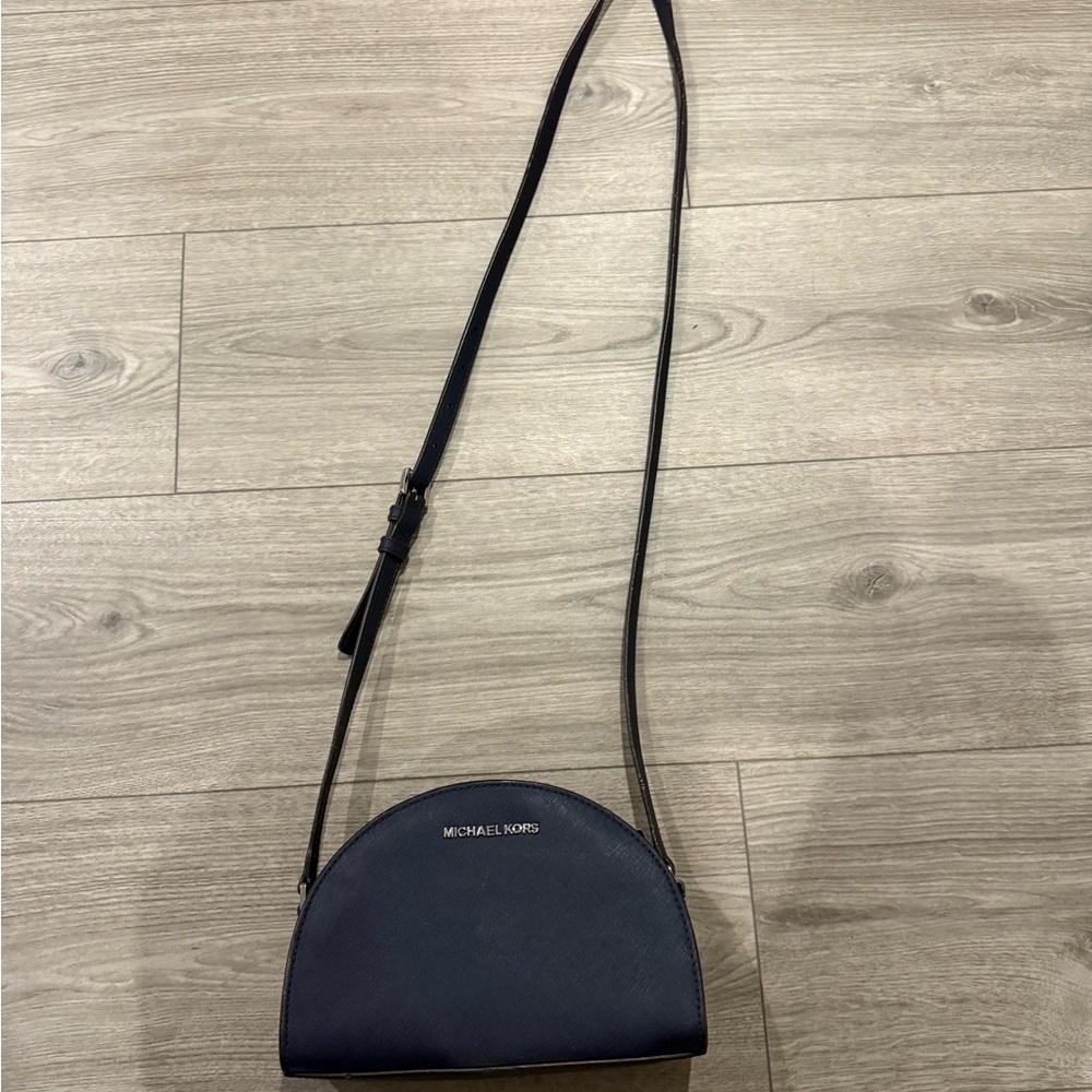 Michael Kors Navy Blue Crossbody Bag